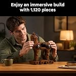 Givenni Trojan Horse Building Block Set, Greek Mythology Model Kit, 1120 Pieces, Movable Chariot with Hidden Interior, for Adults 16+
