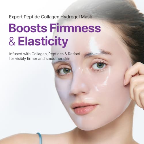 Image of Ariul Expert Peptide Collagen Gel Mask - Firming Hydrogel Sheet Mask for Face, Hydrating & Elasticity Care, Korean Skincare (4 Sheets)