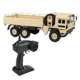 【Stoßdämpfung】 Dieser militärische RC-Truck ist mit Anti-Stoß-Premium-Gummireifen ausgestattet und verfügt über vier Metallstoßdämpfer, um Vibrationen zu reduzieren und das Auto zu schützen.Und das unabhängige stoßfeste System dieses Militärlastwagens reduziert die Aufprallkräfte auf unruhigen Oberflächen.