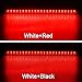 Partsam 2PCS 17 inch Red LED Trailer Light Bar 23 LED Third Brake Light Trailer Center Light Bar with Stop Turn Tail Functions Waterproof Surface Mount for Trailers Cargo