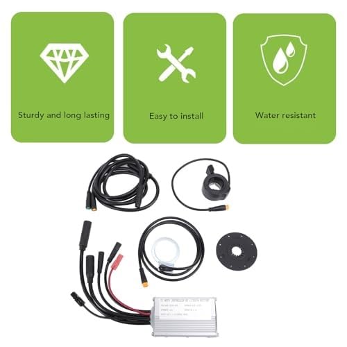 Pannello in lega di alluminio del controller 15A Display UKC3 Kit di conversione del ciclo elettrico Sensore di assistenza al pedale dell'acceleratore a pollice regolatore per monopattino elet