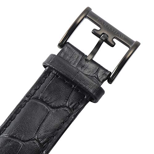 Image of Thomas Earnshaw Mens 42mm Bauer Mechanical Skeleton Automatic Watch with Genuine Leather Strap or Stainless Steel Bracelet ES-8049