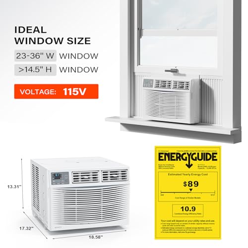 image for ROVSUN Smart 10000 BTU Window Air Conditioner with WiFi, Energy Saving