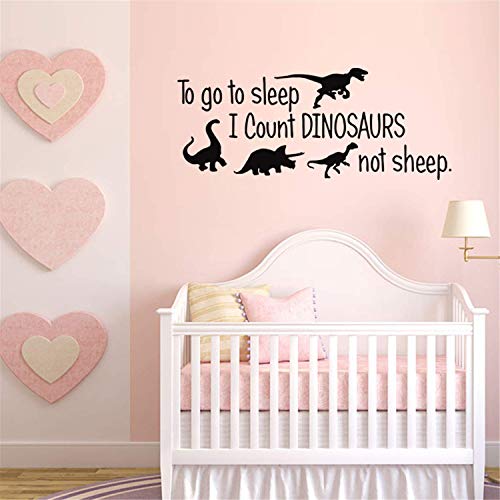 Vinilo Decorativo Pared Dinosaurios Negro 57x24 cm miniatura 4