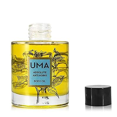 UMA Absolute Anti-Aging Body Oil | 100% natural & non-toxic | Ayurvedic Body Oil for Minimizing Wrinkle & Dark spots | For a Brighter, Firmer, Hydrating look | (3.4 fl. oz.)