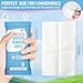 Creatyi 40 Pcs Large Size 3D Frosted Double-Sided Material Adhesive Remover Wipes Label Remover Sticker Remover Remove Labels, Stickers, Tape, Double-Sided Tape, and Removable Adhesive.