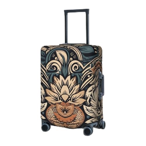 Housse décorative pour voyage XL noire, une protection de valise aux finitions soignées