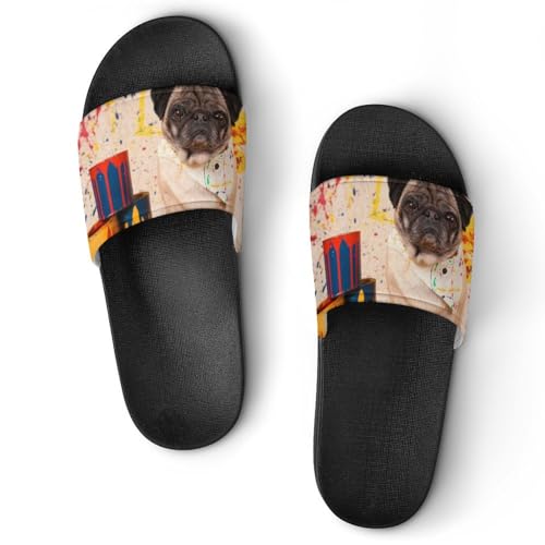 Claquettes femme bouledogue antidérapantes pour une sécurité totale en salle de bain et maison