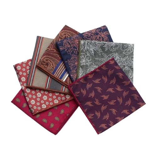 Mouchoir de poche en tissu carré vintage pour costume de mariage et d'affaires