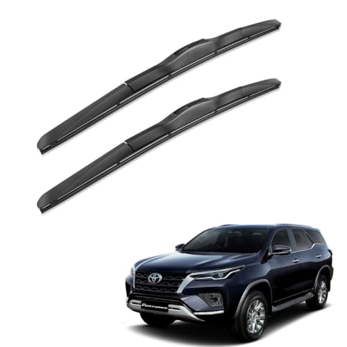 Image of Oshotto Frameless (O.E.M Type) Wiper Blades Compatible with Toyota Fortuner Legender (22 inch / 16 inch)
