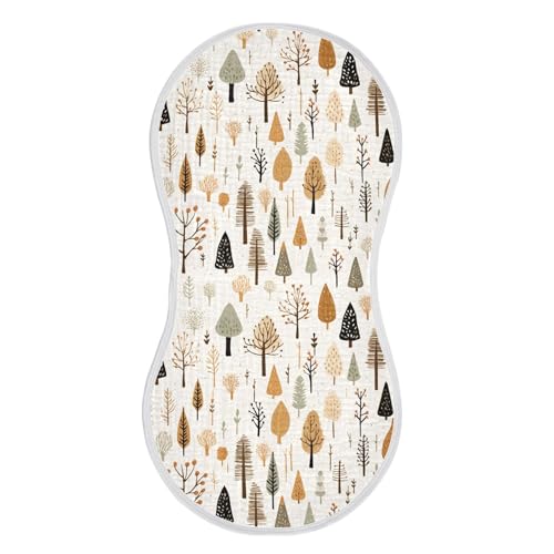 xigua Christmas Trees Baby Burp Cloths for Newborn Boys and Girls 2 Pack, Soft & Absorbent Cotton Baby Burp Cloth, Baby Washcloths, Newborn Towel, Burp Rags