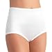 Vassarette Women's Undershapers Light Control Brief 40001, White Ice, X-Large/8