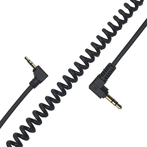 Cable Auxiliar 3.5mm a 2.5mm en Espiral Ángulo 90° miniatura 1