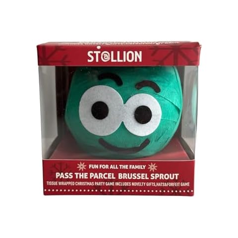 St@llion 1 PC Christmas Family Game Pass The Parcel Brussel Sprout with 24 Prizes for Kids Cover