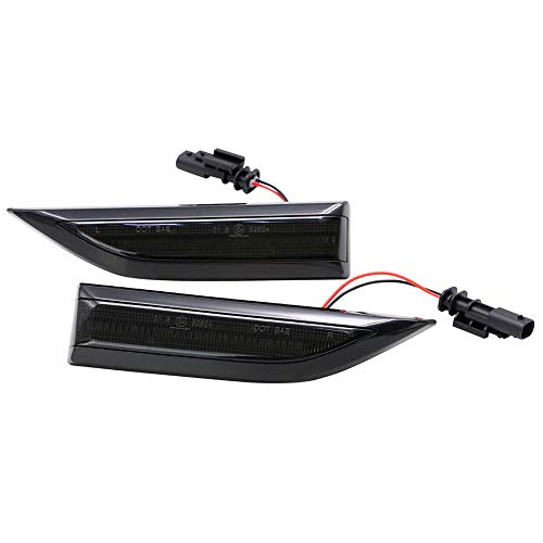 AUTO-STYLE - AUTO-STYLE Set de Clignotants Latéraux LED compatible avec Volkswagen Transporter T6 2015-2020 - Fumée - incl. Feux Dynamiques