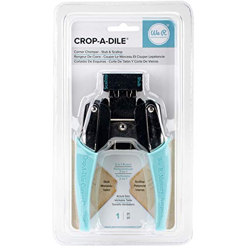 Coin Chomper Stub et festonné perforeuse double angle We R Memory Keepers