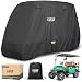 10L0L 600D Golf Cart Cover. Water, Wind, Rain, Dust and Sun Golf Cart Covers.Universal fit for All 2 Passenger 4 Passenger Golf carts