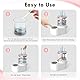 Gerbala Elektrischer Make-Up Pinselreiniger, 2-in-1 Pinselreiniger Elektrisch, Tragbarer Automatischer USB Pinsel Reinigungsgerät, Effizientes Reinigen, für Kosmetikpinsel Aller Groβen