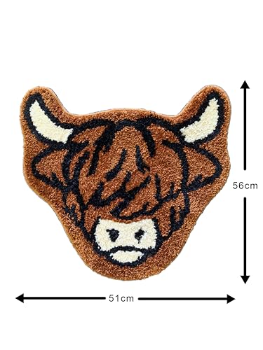 Tapete EXIGENT Premium Highland Cow 27in x 27in miniatura 2