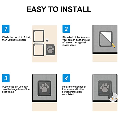 Ownpets Dog Screen Door Large And 1Pcs Dog Door Flap #TOP6