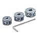 Produktbild wolfcraft Tiefenstopp-Set Universal, 4-tlg. I 2755000 I Für tiefenbegrenztes Bohren I kompatibel mit allen Holzspiralbohrern in den Ø 6, 8 und 10 mm