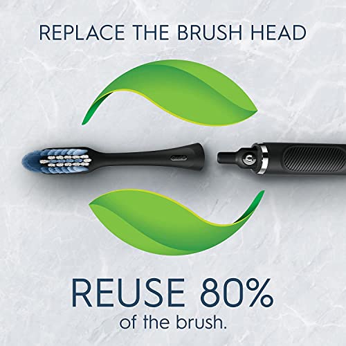 Image of Oral-B Clic Toothbrush, Rose, with 2 Replaceable Brush Heads and Magnetic Toothbrush Holder