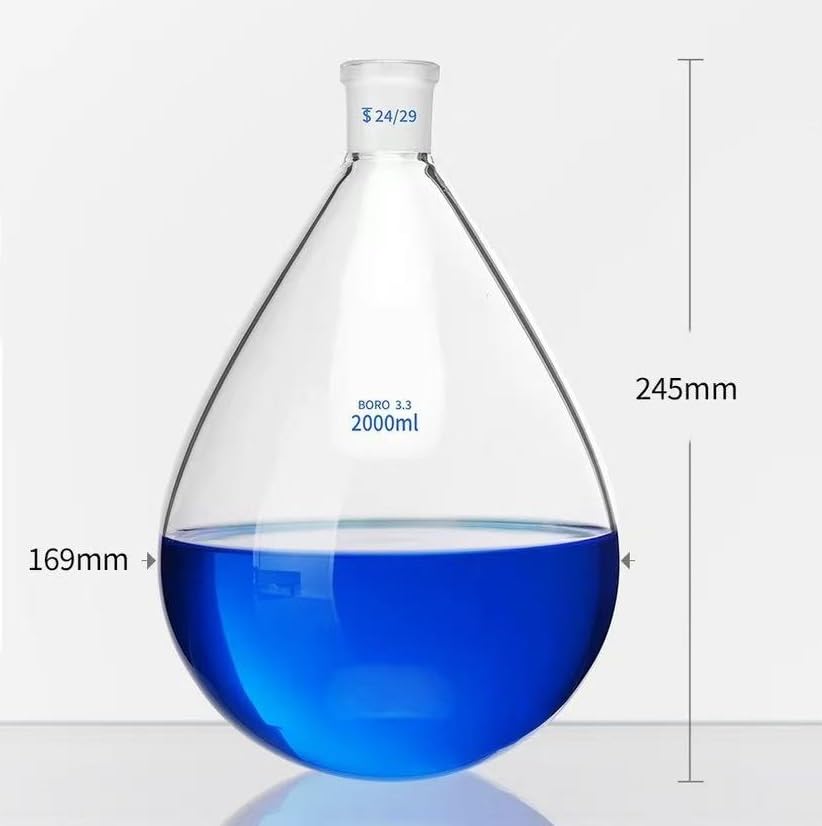 Matraz de destilación de laboratorio: matraz giratorio ovalado(2000ml)