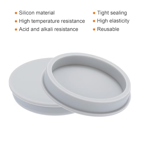 Image of MECCANIXITY High Temp Silicone Plug Mount Dia 98.6mm /3.88 Inch T Shaped Rubber Stopper Hole Plugs for Powder Coating Plating Waterproof Sealing Plugs Grey Pack of 1(OD 105mm /4.13 Inch)