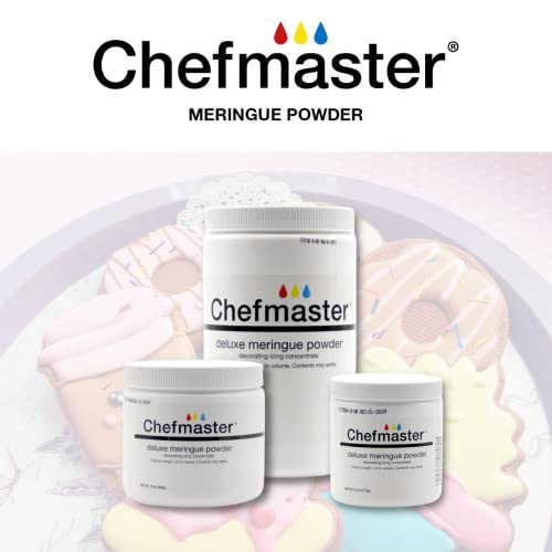 Chefmaster Deluxe Meringue Powder For Baking & Decorating, Certified Kosher Meringue Powder For Buttercream, Royal Icing, Meringue Toppings, Meringue Cookies, And More! 5 Oz. Ready To Use Meringue Mix #TOP1