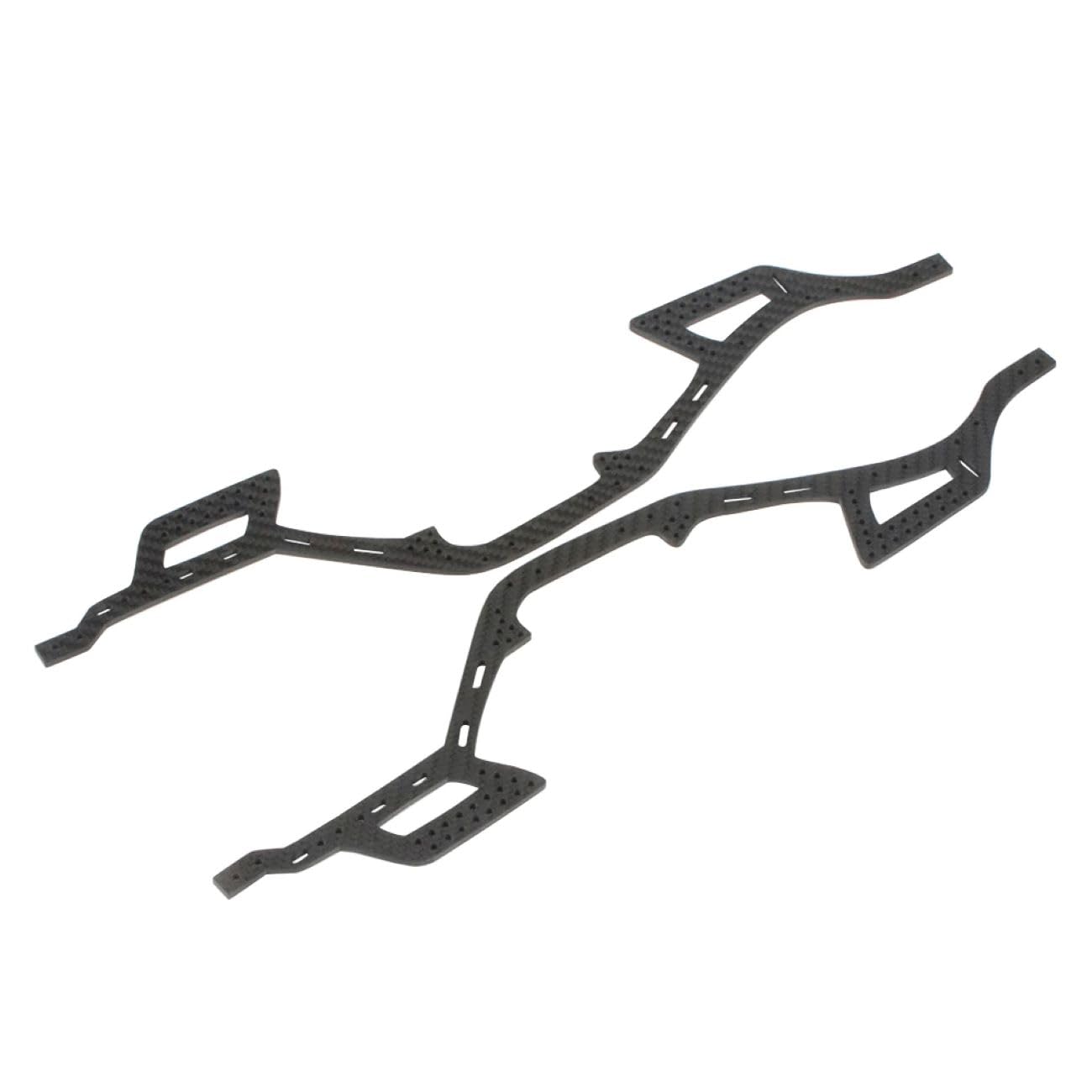 LCG Tracked Chassis 1/10 2 Piece Carbon Fiber LCG Chassis Track Cheater Frame for Axial SCX10 RC Rock Tracked Chassis 1/10 Low Center of Gravity SCX10 II Component Enduro SCX10 II Upgrade