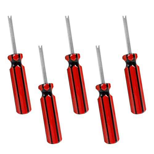YTFRL 5PCS Valve Core Removal Tools, Automotive Screwdriver Tire Stem