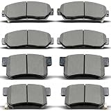evkingauto D1086 D1089 8pcs Front Rear Ceramic Brake Pads Sets Fit For 2010-2012 For Acura RDX,2007-2016 For Honda CR-V,2010-2011 For Honda Accord Crosstour,2012-2015 For Crosstour