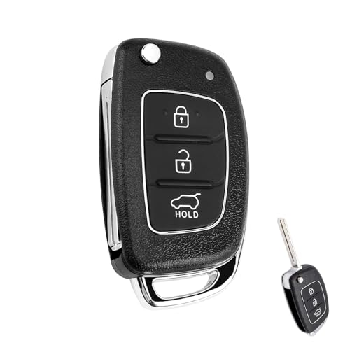 Carcasa De Llave TOY48 Flip Curvo 2+1 Botones Para Hyundai