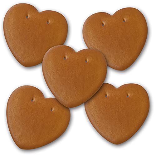 25 Stück Lebkuchen Herz Rohling. 10 x 10cm groß Oktoberfestlebkuchenherzen aus München. Lebkuchen Herzen günstig kaufen | Konditorei Zuckersucht I Yippiejaja.de