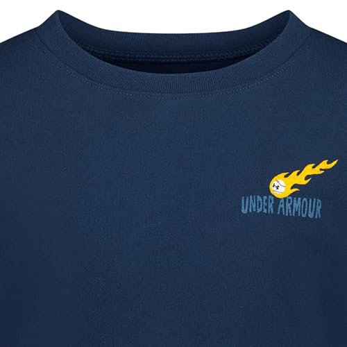 Image of Under Armour Boys' Long Sleeve Logo Graphic T-Shirt, Lightweight & Breathable, Relaxed Fit