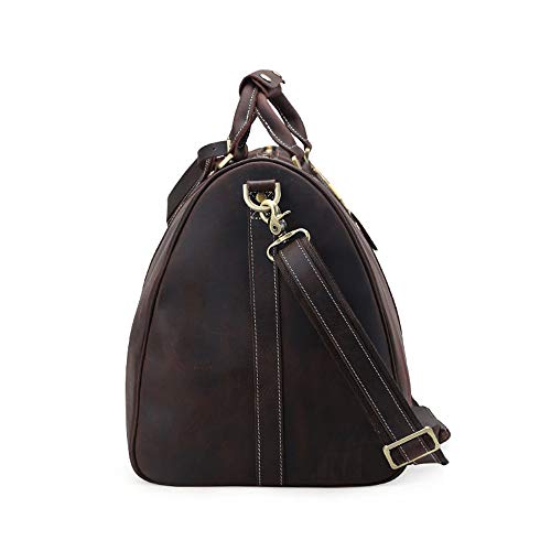 Leather Travel Duffle Gym Sports Overnight Luggage Vacation Weekend Casual Leisure Handbag Sports Overnight Gym Luggage Weekend Tote Bag2