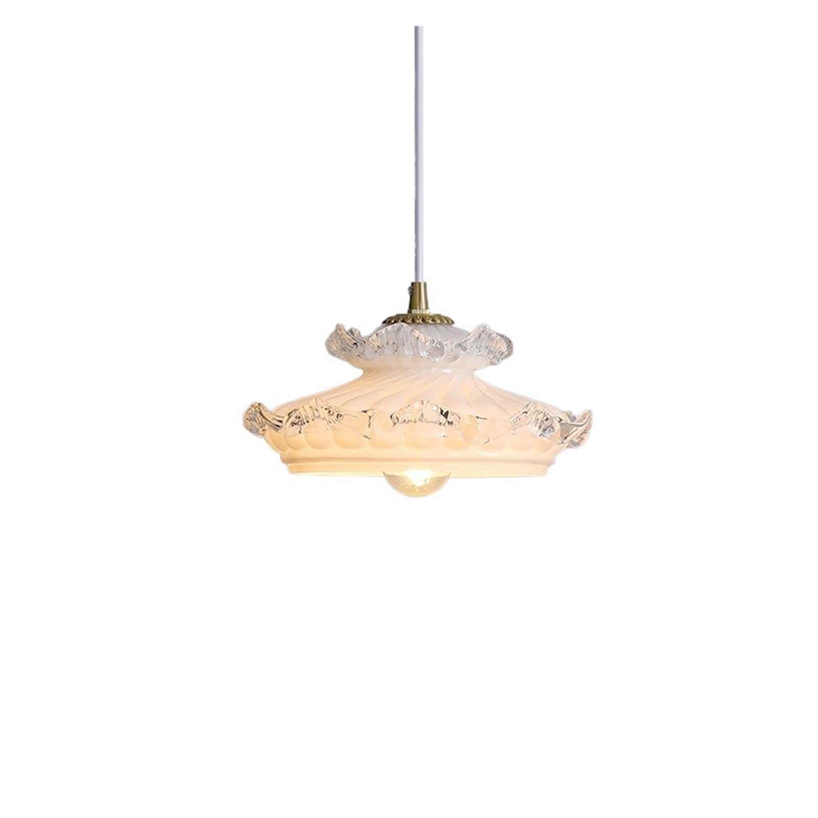 Lampe de chevet en cristal vintage pour couloir sombre et entrée étroite en laiton