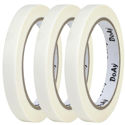 DOAY 3 Pack White Masking Tape - Painters Tape 0.50