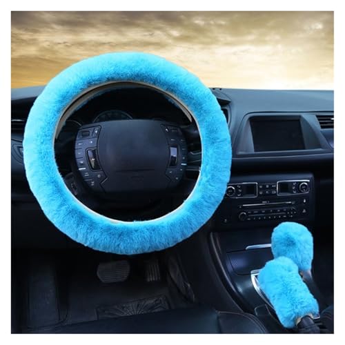 �n���h���J�o�[�X�e�A�����O�J�o�[ �ԗp�X�e�A�����O�z�C�[���J�o�[ �g�����~�p �ԗp�n���h�u���[�L�V�t�g�J�o�[ 3�_�Z�b�g �q�[�^�[�t���X�e�A�����O�z�C�[�� 38cm(Lake Blue)