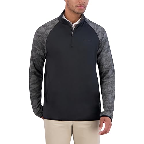 Ben Sherman Men's Quarter Zip Pullover Sweater – Lightweight, Casual, Work, Golf & Everyday Wear