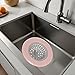 Pink Sewer Plug Floor Drain Cover,Pumps and Plumbing Equipment，Home Kitchen Sink Sewer Round Filter Basket Floor Drain Stopper Strainer Tool, Kitchen Drains and Strainers, Pumps and Plumbing Equipment