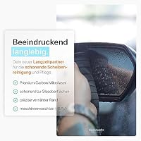 Chemicalworkz® Scheiben Bundle - Premium Carbontücher (5er Set) + Glasreiniger Auto - Für kristallklare Autoscheiben ohne Streifen & Schlieren - Carbon Mikrofasertücher Auto Glastuch Glas Reiniger – Ansicht 4