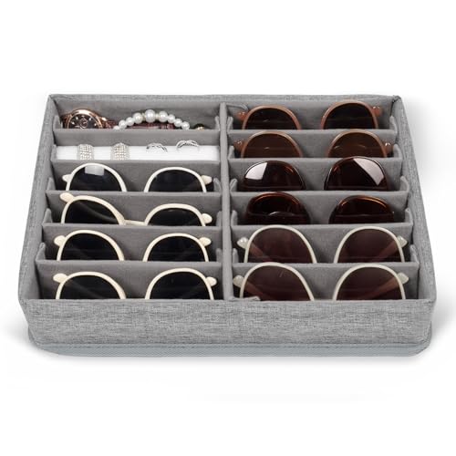 Image of Bukere Eyeglasses Storage Display Case Organizer