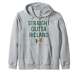 Photo Gallery straight outta ireland word stack center flag felpa con cappuccio Photo Gallery straight outta ireland word stack center flag felpa con cappuccio