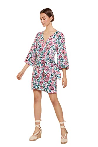 Springfield Vestido Corto Moss para Mujer, Beige/Camel, 36