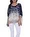 iNewbetter Womens Floral Batwing Sleeve Beach Loose Blouse Tunic Tops 288