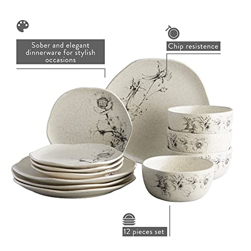 Corona-Dinnerware-Set-12-piece-Plates-and-Bowls-Set-Ceramic-Sets-for-4-Microwave-and-Dishwasher-Safe-Elea-Floral-Design