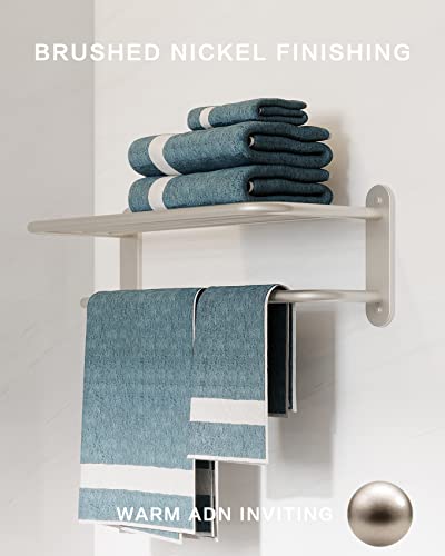 Fixsen 24 Inch Bathroom Towel Rack Towel Bar Towel Shelf Brushed Nickel Stainless Steel And Zinc Alloy Wall Mount 1Pc For House Lavatory And Hotel… #TOP2