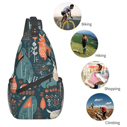 Mochila tipo bandolera pequeña para senderismo unisex miniatura 6