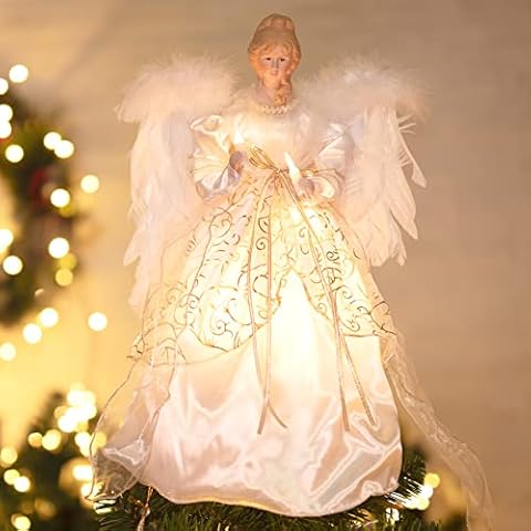 Brightown Christmas Angel Tree Topper Cover